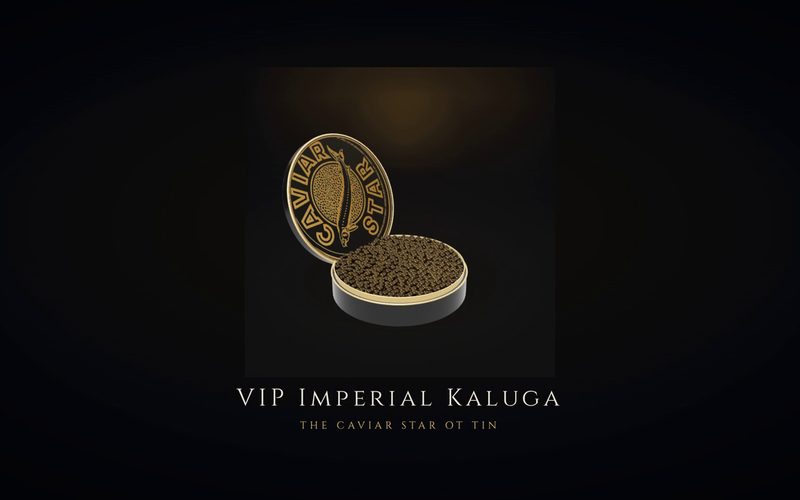 The VIP Imperial Kaluga tin from the landscape reel